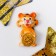 Magnet Polystone "Tigrush with gold coin" mix 5.5x4 cm