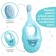 Children's toothbrush with soft nylon bristles, blue color