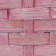 Wicker basket, d23 x 17 x 10/36 cm, pink, bamboo