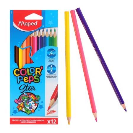Three -sided pencils 12 colors, Maped Color Peps, euro suspension-1