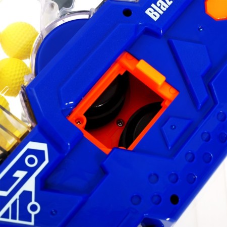 Blaster "Rhine", shoots with soft bullets, works from batteries-3