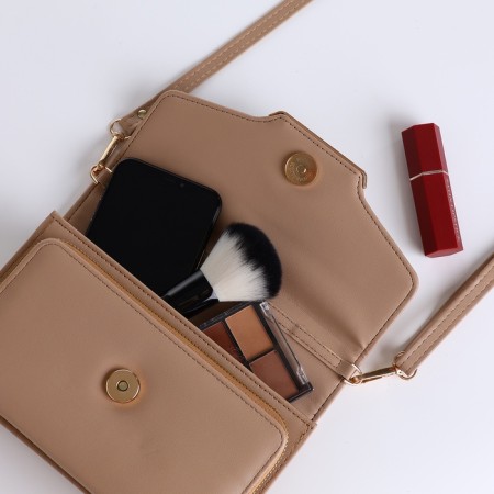 Women's bag with lightning, beige color-9