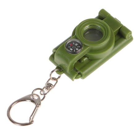 Lupa-cords, 5x, d = 2cm, with a compass and a flashlight, 2 diodes, showbox, mix-1