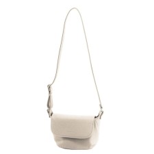 Female bag, artificial leather, white 22x10x18 cm