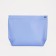 Cosmetic bag with zip-gl, transparent/blue color