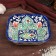 Salennik Rishtan ceramics "Flowers", 14 cm, mix