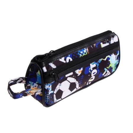 School Penal on the zipper Calligrata "Football", 2 departments, mix-7