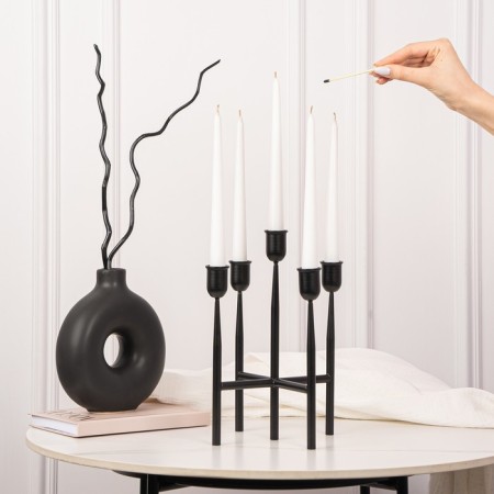 Summary Metal "Laconism", 5 candles, 14 x 14 x 19 cm-6