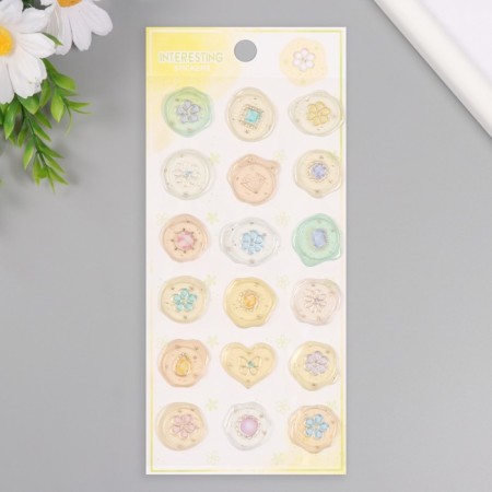 Stickers for creativity plastic "Light wealth" 9.3x20.4 cm