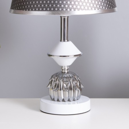 Table lamp "Yana" 1x40W E27 1x5W LED white/smoky 25x25x41cm-3
