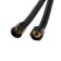 Shower hose Zein Z3644, 150 cm, brass nuts 1/2 ", black