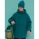 Windbreaker for boys, height 140 cm, emerald color