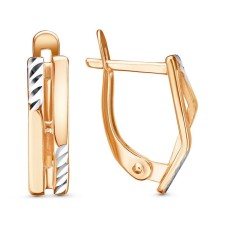 Shtil earrings, pink gilding