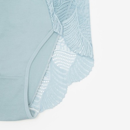 Panties female slips, blue color, rr 52-54-1