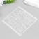 Stencil plastic "Geometry Rectangles 3D" 13x13 cm