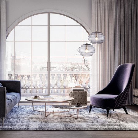 Suspension lamp Maytoni P079PL-01SG, E27, 1x60 W, 304x304x1747 mm, Nickel-1
