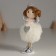 Interior doll "Princess Angel in a fluffy heart dress" 7x7x16 cm