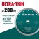 Diamond disk Kraftool 36685-200, ultra-thin, d = 22.2/25.4 mm, 200 x 1.8 mm