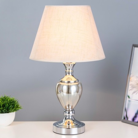 Table lamp 16713/1 E27 40W chrome 28x28x50 cm Risalux-1