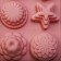 Baking uniform “Flowers”, silicone, 12 cells, 20.5 × 15.6 × 2 cm, pink color