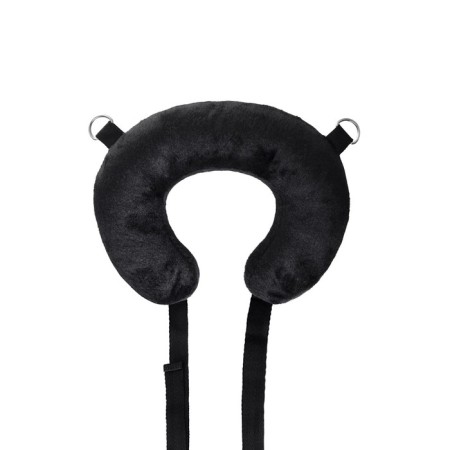 Fixing sling Anonymo with a pillow, velor, 127 cm, black color-2