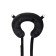 Fixing sling Anonymo with a pillow, velor, 127 cm, black color