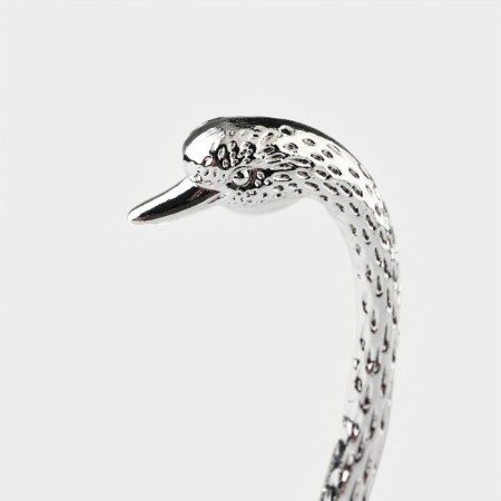 Set of spoons on the stand Magistro "Silver Swan", 7.5 × 5 × 14 cm, silver color-7