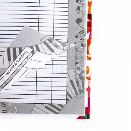 Diary for the music school is a solid cover of 40 liters. "September 1: multi -colored notes"-5