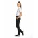 Pants for girls, height 116 cm, black color