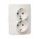 Double Luazon Lighting "Orion", 16 a, hidden, with salary, white