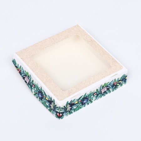 The folding box with the Girland window is 15 x 15 x 4 cm,-2