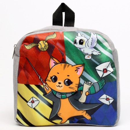 Baby backpack for a girl "Cat Wizard"-1