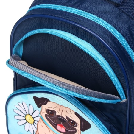 School backpack, 37 x 26 x 13 cm, ergonomic back, calligrata AN "bulldog"-11