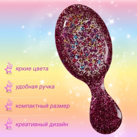 Massage comb, 5.5 × 13.5 cm, color mix-1