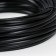 Artificial rattance smooth 6 mm 100 m half a pipe (black)