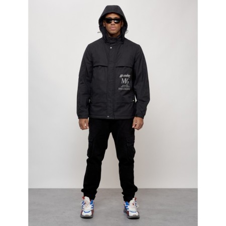 Sports male jacket, size 48, black color-4