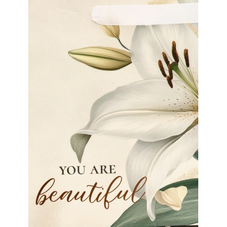 Gift horizontal package "Beautiful", 23 x 18 x 10 cm-2