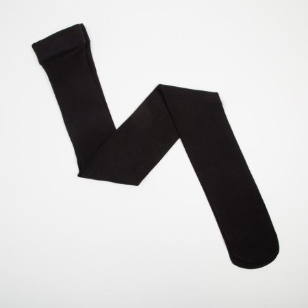 Women's tights Elegazzi Velour 500 Den microfiber with the basis, black color, size 2/3-1