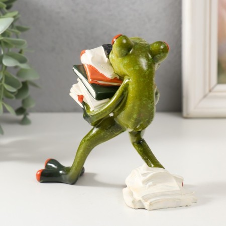 Souvenir Polystone Lac "Frog - Accountant" 11x13x5.5 cm-2