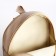 School backpack of artificial leather with a pocket NK 27x23x10 cm, beige color