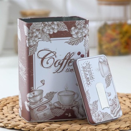 Bank for bulk products "Coffee", 18.5 × 12 × 8 cm, with a folding nose-1