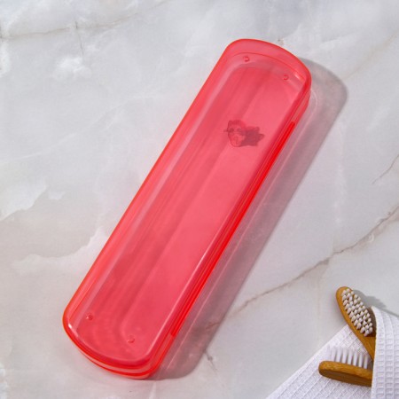 Case for toothbrushes and pasta, pink, 21 x 5.5 cm-1
