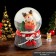 Souvenir Polystone Water Ball "Losik in the Red Assumes" 6.8x6.8x8.8 cm