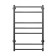 The electric heated tower "Dvin" J Neo, 800x500 mm, 1 "-1/2", black