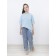 T-shirt unisex, size 46, heavenly blue color