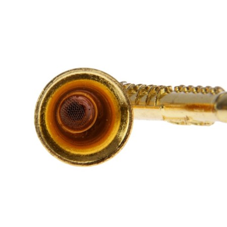 Smoking tube "saxophone", 7 nets included, 9 x 3.5 cm-1