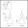 Sconces gemma 1x60W E27 multi -colored