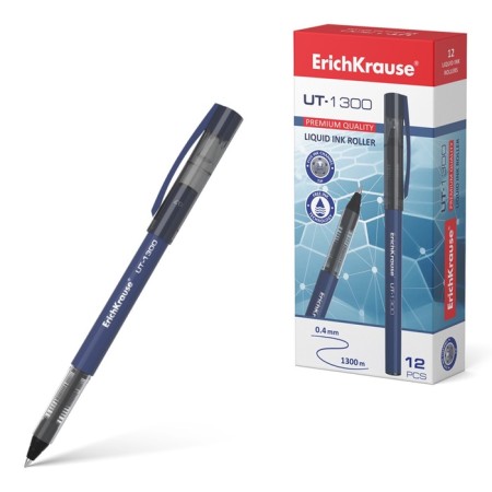 Erichkrause “UT-1300”, node 0.7 mm, blue, soft, subtle and clean letter-7