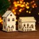Light decor desktop "houses" 10 cm, mix