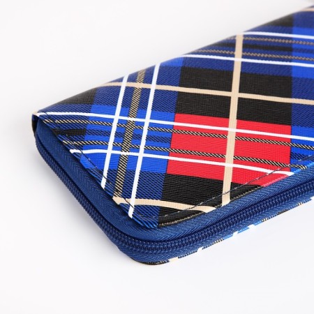 Women's wallet with lightning, blue color-2